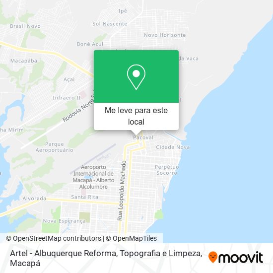 Artel - Albuquerque Reforma, Topografia e Limpeza mapa