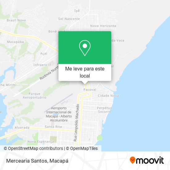 Mercearia Santos mapa