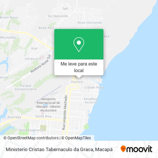 Ministerio Cristao Tabernaculo da Graca mapa