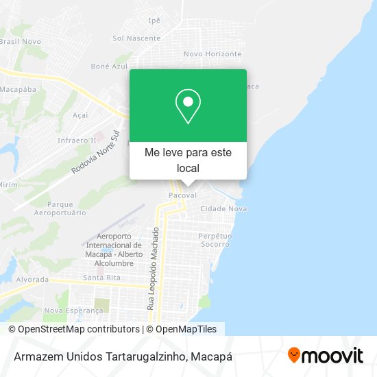 Armazem Unidos Tartarugalzinho mapa