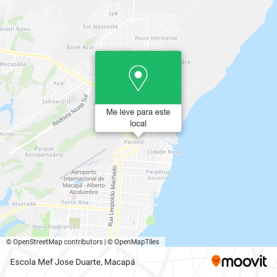 Escola Mef Jose Duarte mapa