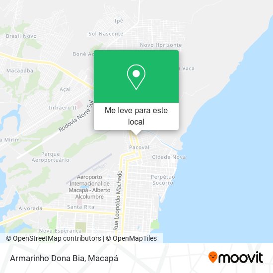 Armarinho Dona Bia mapa