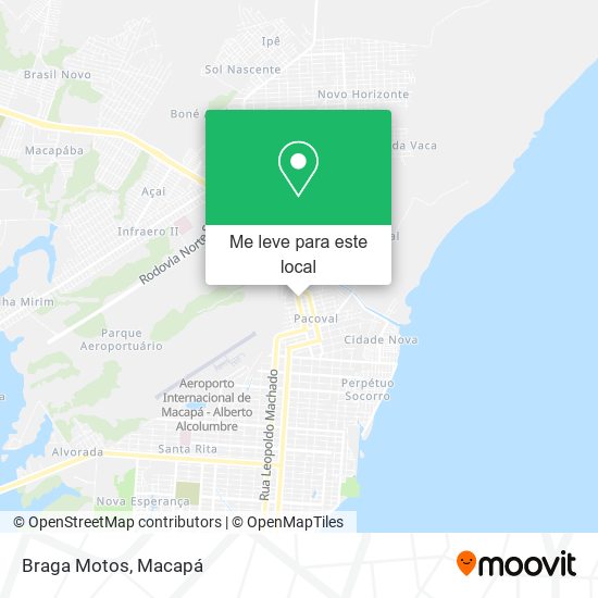 Braga Motos mapa