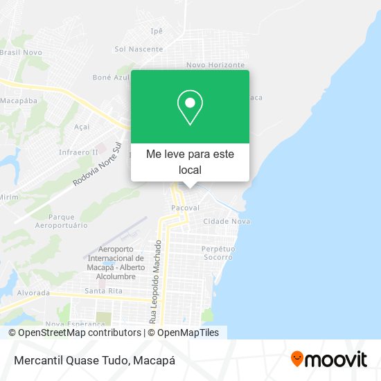 Mercantil Quase Tudo mapa