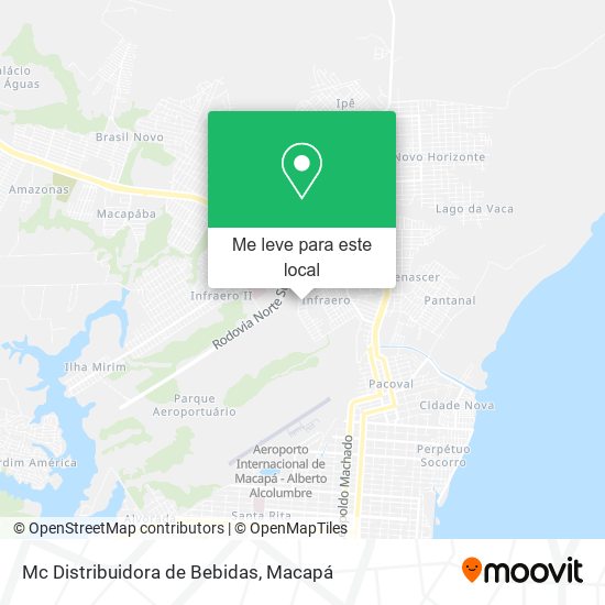 Mc Distribuidora de Bebidas mapa