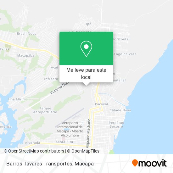 Barros Tavares Transportes mapa