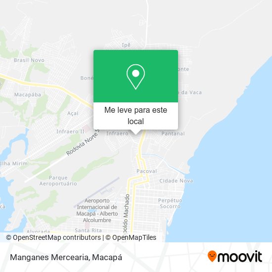 Manganes Mercearia mapa