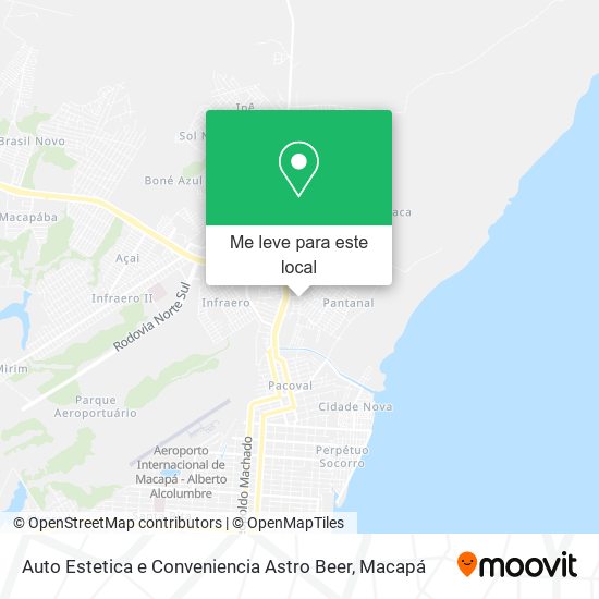 Auto Estetica e Conveniencia Astro Beer mapa