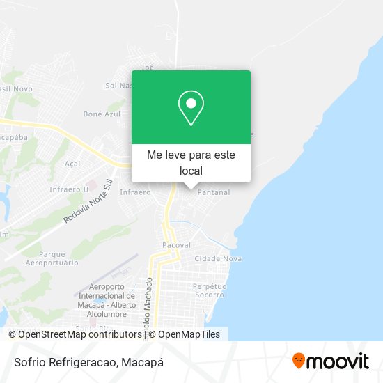 Sofrio Refrigeracao mapa