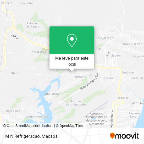 M N Refrigeracao mapa