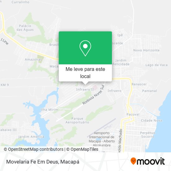 Movelaria Fe Em Deus mapa