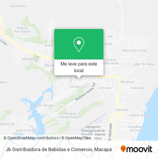 Jb Distribuidora de Bebidas e Comercio mapa