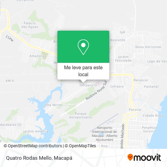 Quatro Rodas Mello mapa