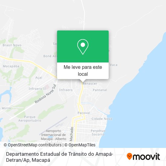 Departamento Estadual de Trânsito do Amapá-Detran / Ap mapa