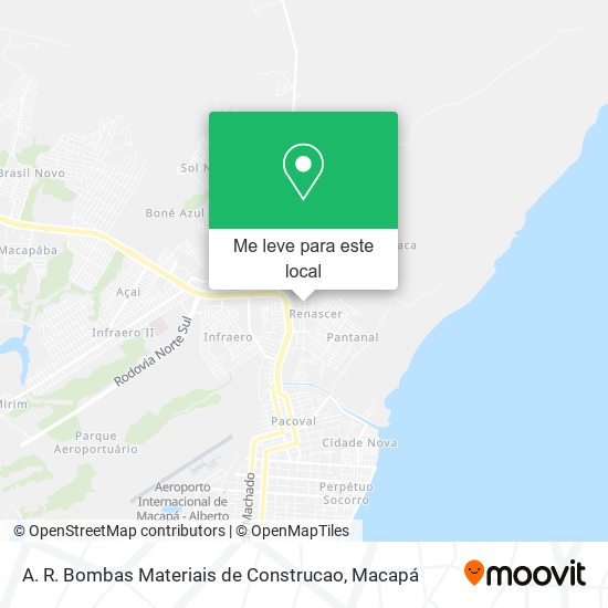 A. R. Bombas Materiais de Construcao mapa