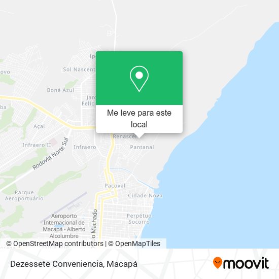 Dezessete Conveniencia mapa