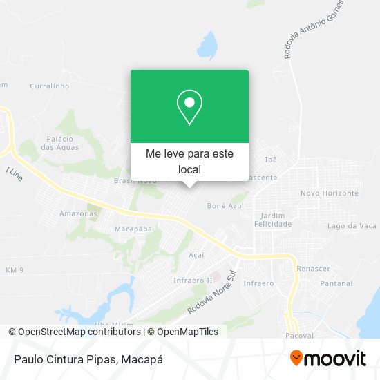 Paulo Cintura Pipas mapa