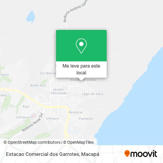 Estacao Comercial dos Garrotes mapa