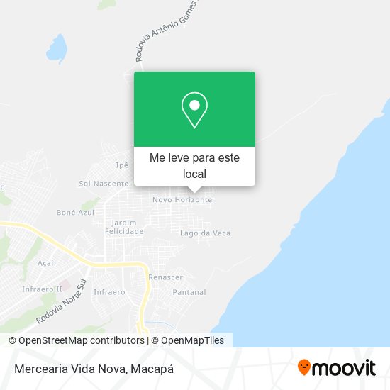 Mercearia Vida Nova mapa