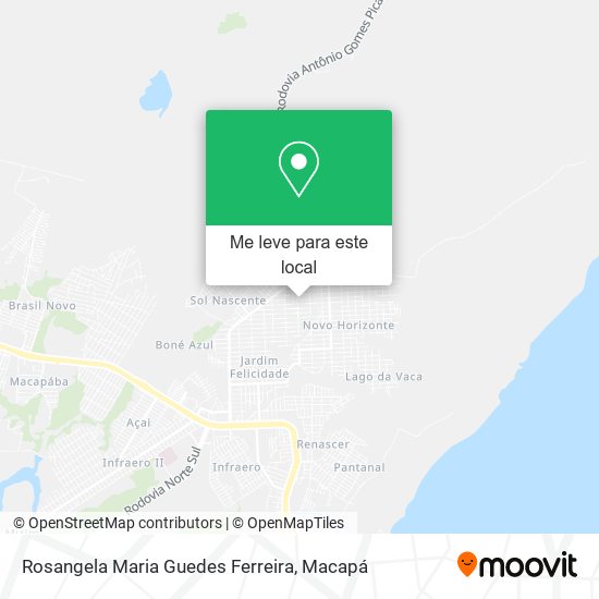 Rosangela Maria Guedes Ferreira mapa