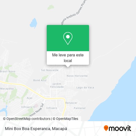 Mini Box Boa Esperanca mapa