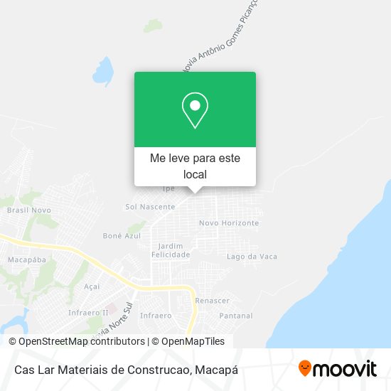 Cas Lar Materiais de Construcao mapa