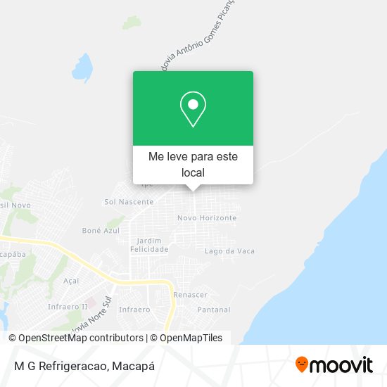 M G Refrigeracao mapa