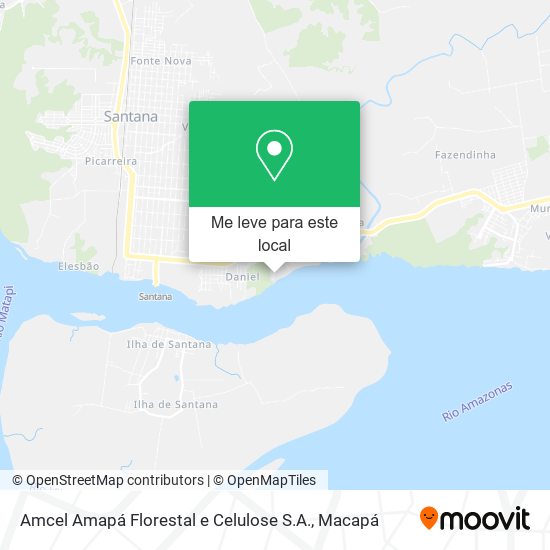 Amcel Amapá Florestal e Celulose S.A. mapa