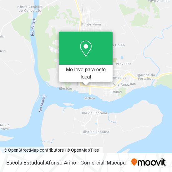 Escola Estadual Afonso Arino - Comercial mapa