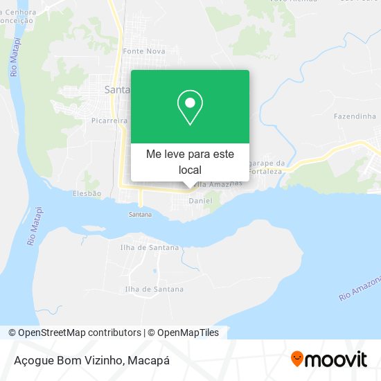 Açogue Bom Vizinho mapa