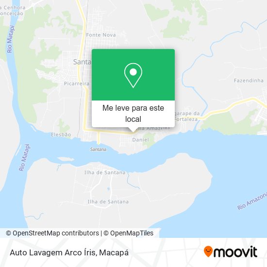 Auto Lavagem Arco Íris mapa