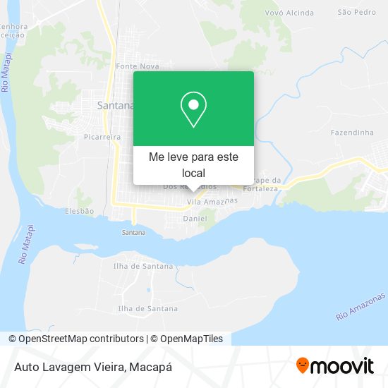 Auto Lavagem Vieira mapa