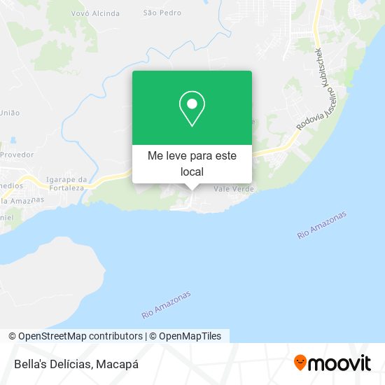 Bella's Delícias mapa