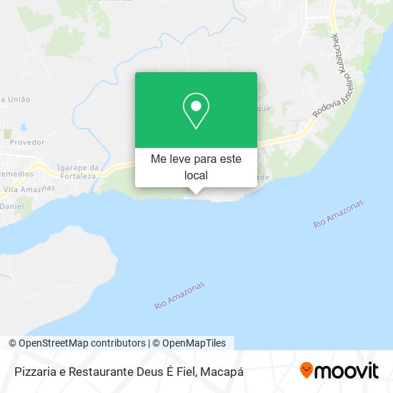 Pizzaria e Restaurante Deus É Fiel mapa