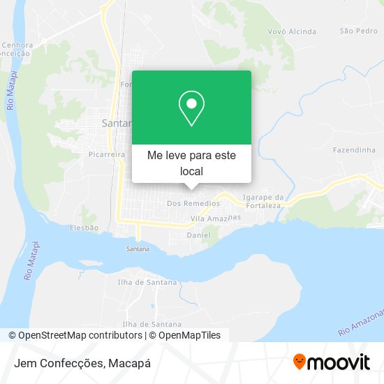 Jem Confecções mapa