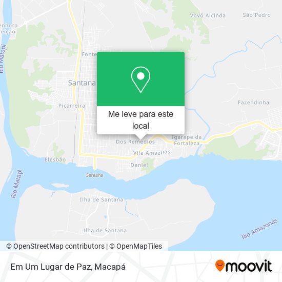 Em Um Lugar de Paz mapa