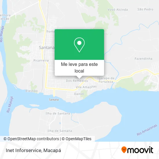 Inet Inforservice mapa