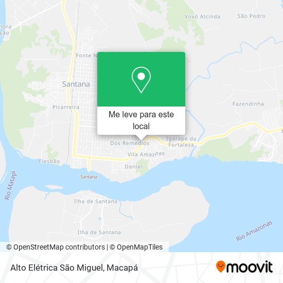 Alto Elétrica São Miguel mapa