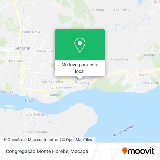 Congregação Monte Horebe mapa