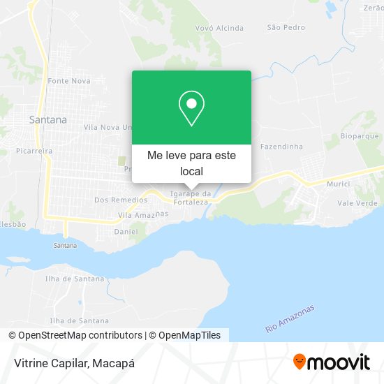Vitrine Capilar mapa