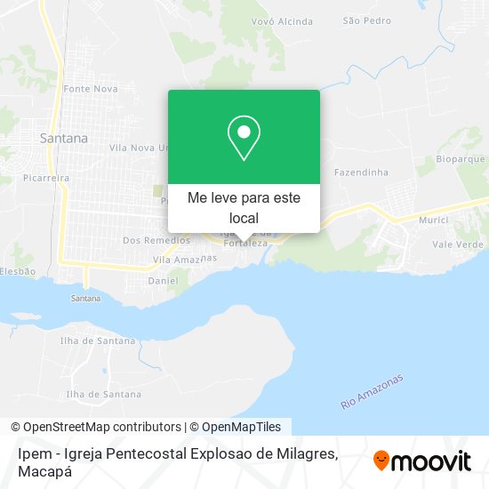 Ipem - Igreja Pentecostal Explosao de Milagres mapa