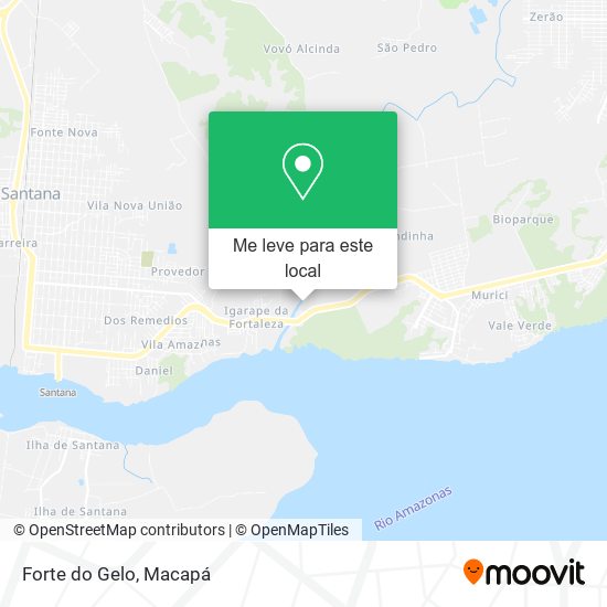 Forte do Gelo mapa