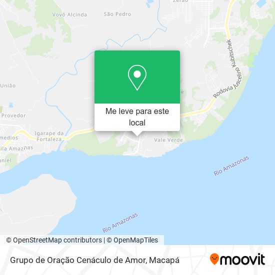 Grupo de Oração Cenáculo de Amor mapa