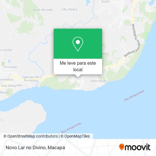 Novo Lar no Divino mapa