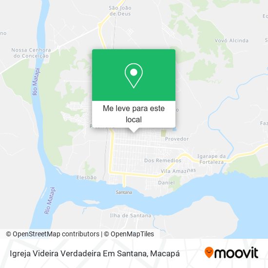 Igreja Videira Verdadeira Em Santana mapa