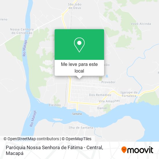 Paróquia Nossa Senhora de Fátima - Central mapa