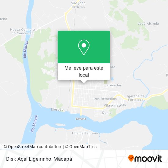 Disk Açaí Ligeirinho mapa