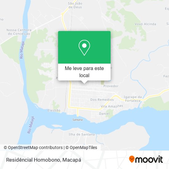 Residêncial Homobono mapa