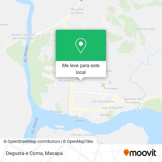 Degusta e Coma mapa