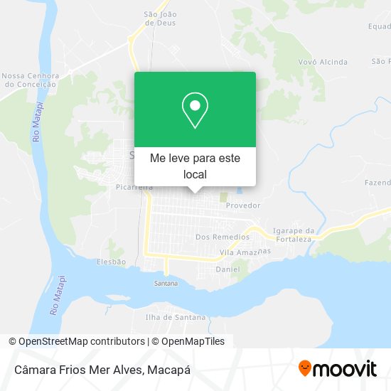 Câmara Frios Mer Alves mapa